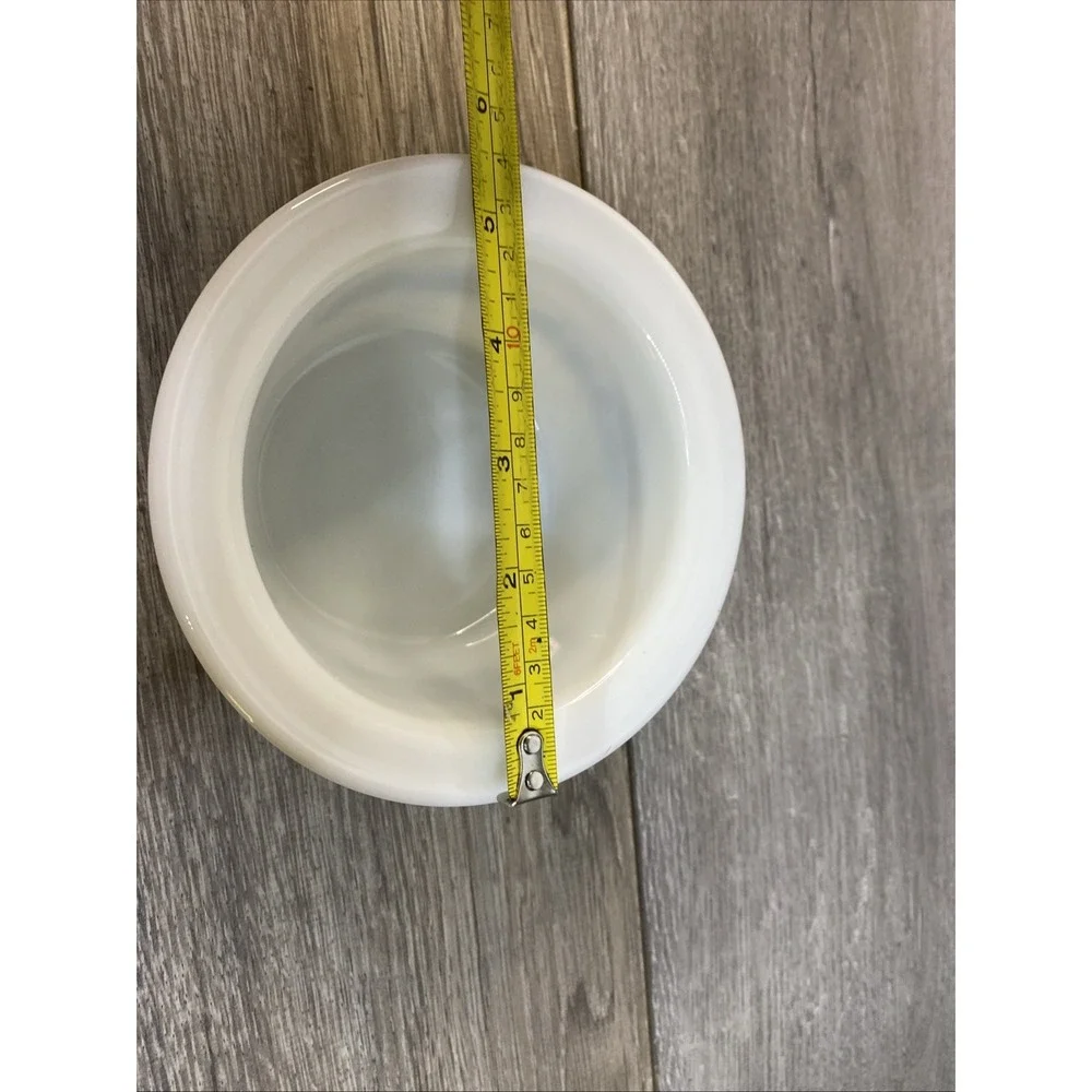 Pyrex Ramekin Custard Cup Unisex OS White Excellent Old Town Blue Floral Onion